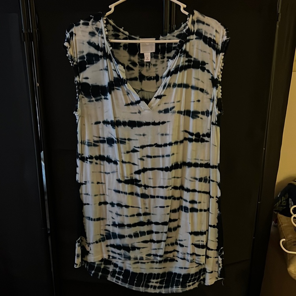 Tie dye sleeveless tee